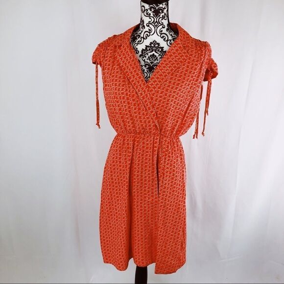 Anthropologie Maeve Carlotta Ruched Shirt Dress - Picture 2 of 7